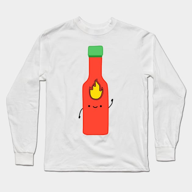 Hot Sauce Long Sleeve T-Shirt by Biscuit25